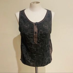 Oui Aztec print top